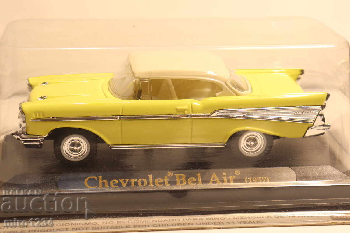 MODEL MAȘINĂ CHEVROLET BEL AIR 1/43 cu preț € 0.01 | 0.02 BGN