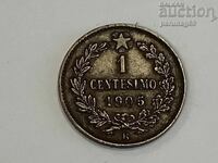 Италия 1 чентезимо 1905 година