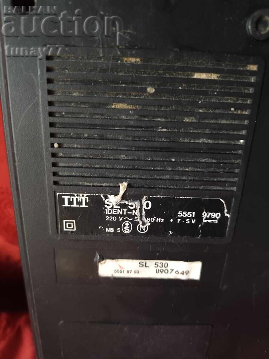 Ρετρό φορητό κασετόφωνο (recorder) ITT SL 530 - 5