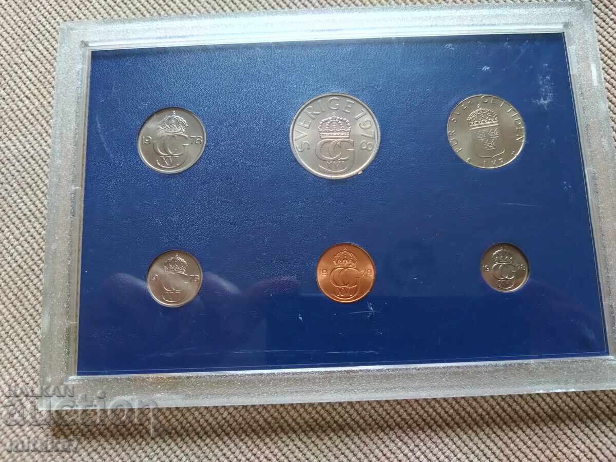 Set monede 1978, Suedia cu preț € 9.80 | 19.17 BGN Set monede 1978, Suedia cu preț € 9.80 | 19.17 BGN