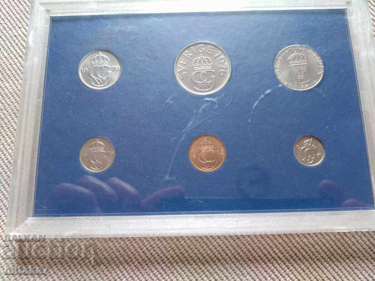 Set monede 1976, Suedia cu preț € 9.80 | 19.17 BGN