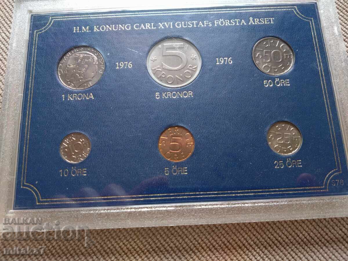 Set monede 1976, Suedia