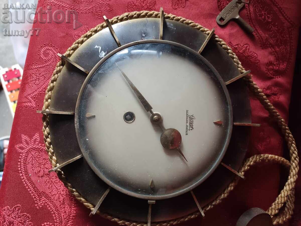 Vintage wall clock (type "Kordeluhr" – rope clock) with price € 0.01 | 0.02 BGN