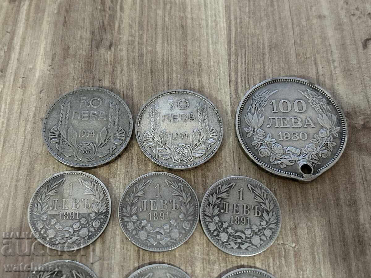 Πολλά ασημένια νομίσματα με τιμή € 95.00 | 185.80 BGN