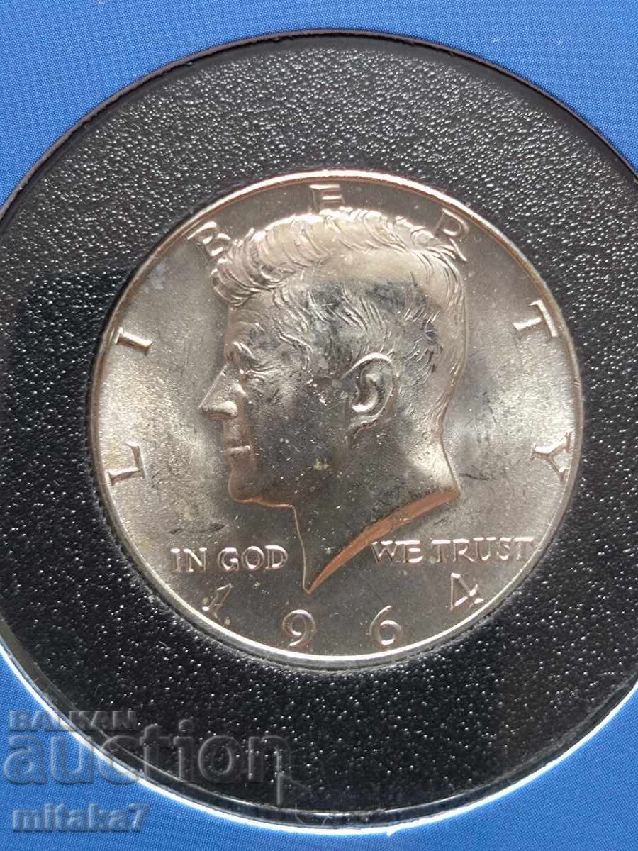 1/2 δολάριο 1964, ΗΠΑ με τιμή € 36.00 | 70.41 BGN