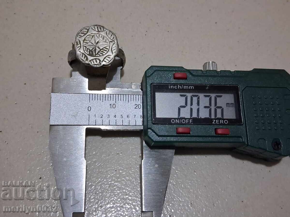 Възрожденски сребърен пръстен сребро, накит, бижу - 6