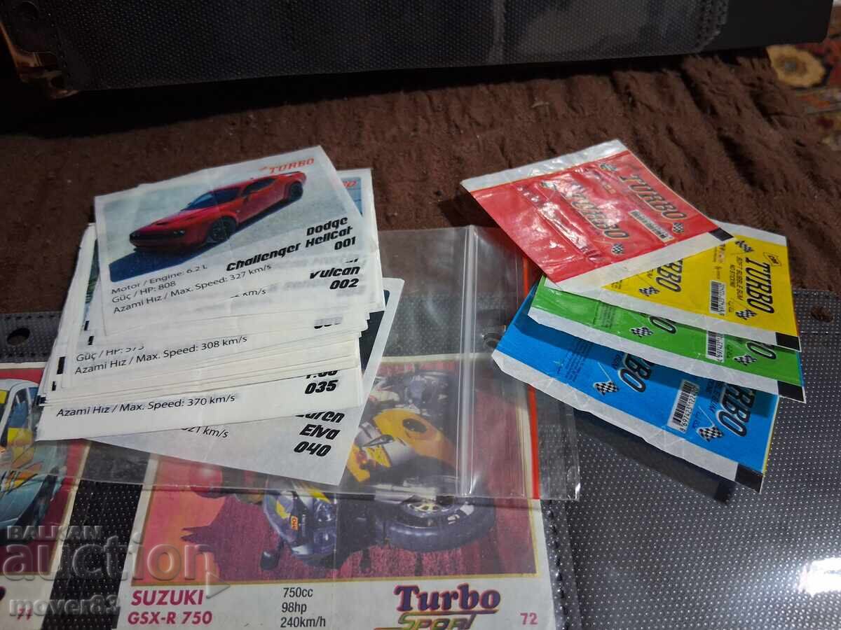 Αυτοκόλλητα "Turbo" + άλμπουμ με τιμή € 24.99 | 48.88 BGN