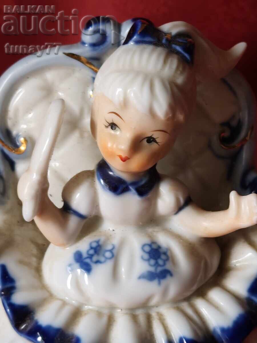 Vintage porcelain figurine depicting a girl with price € 0.01 | 0.02 BGN