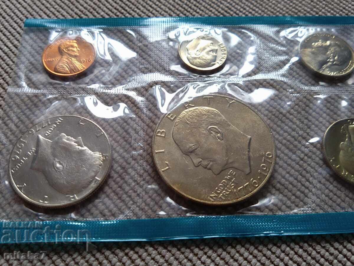 Set monede 1976, SUA cu preț € 14.00 | 27.38 BGN Set monede 1976, SUA cu preț € 14.00 | 27.38 BGN