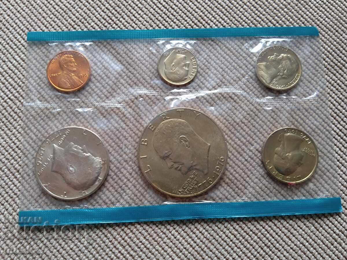 Set monede 1976, SUA Set monede 1976, SUA