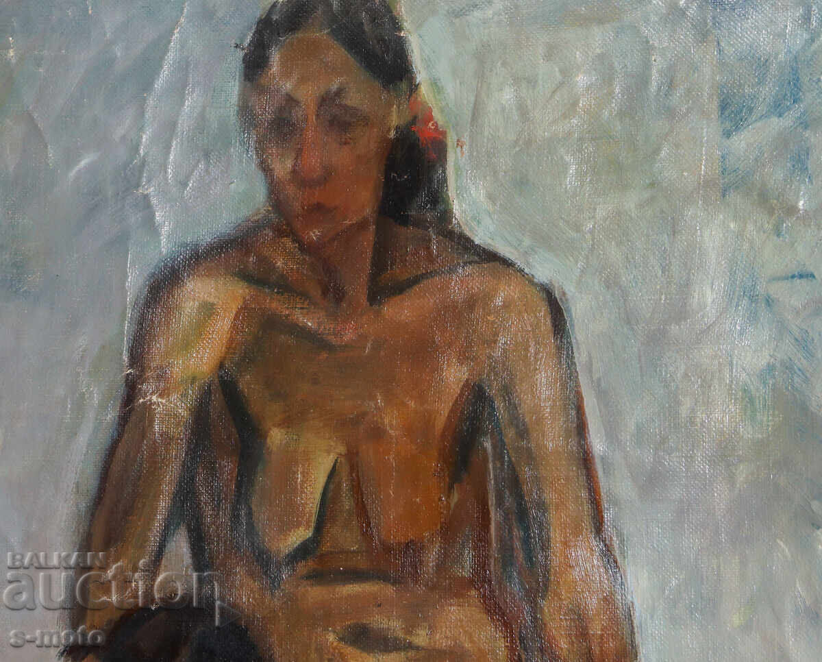 Delivery of Old oil painting nude bodies