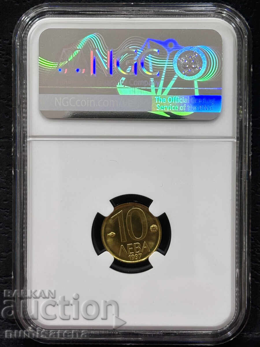 10 ΛΕΒΑ 1997 NGC MS 66 με τιμή € 57.00 | 111.48 BGN