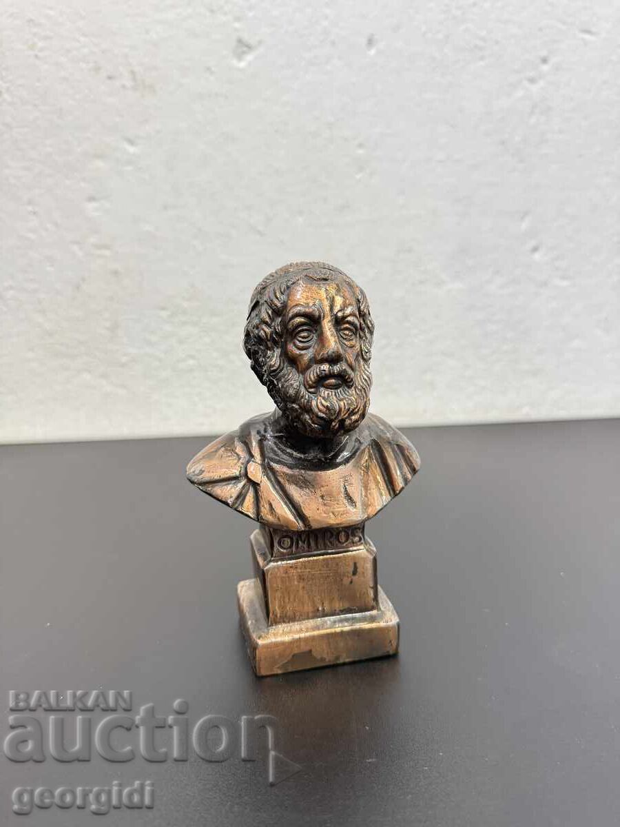 Μεταλλική προτομή / φιγούρα του Ομήρου. Νο 8207 με τιμή € 35.00 | 68.45 BGN Μεταλλική προτομή / φιγούρα του Ομήρου. Νο 8207 με τιμή € 35.00 | 68.45 BGN
