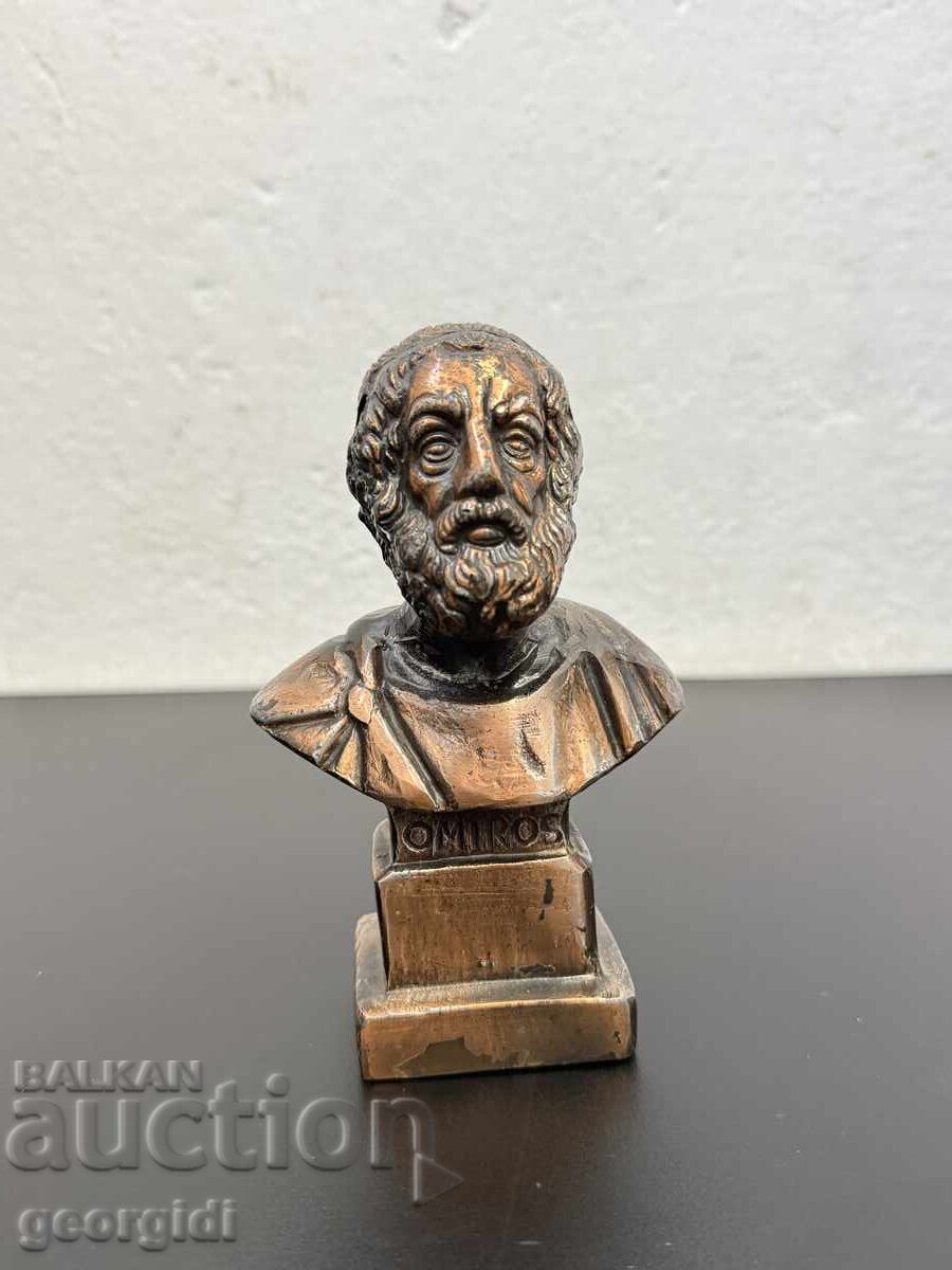 Μεταλλική προτομή / φιγούρα του Ομήρου. Νο 8207 Μεταλλική προτομή / φιγούρα του Ομήρου. Νο 8207
