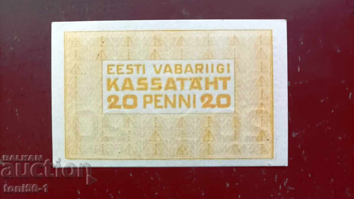 Finlanda 20 penniä 1919 UNC cu preț € 8.00 | 15.65 BGN