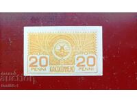 Finlanda 20 penniä 1919 UNC