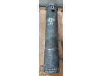 Vintage military tube, metal case for documents, plans, maps