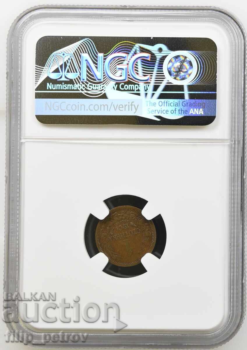 Auction  1 stotinka 1901 AU DETAILS NGC