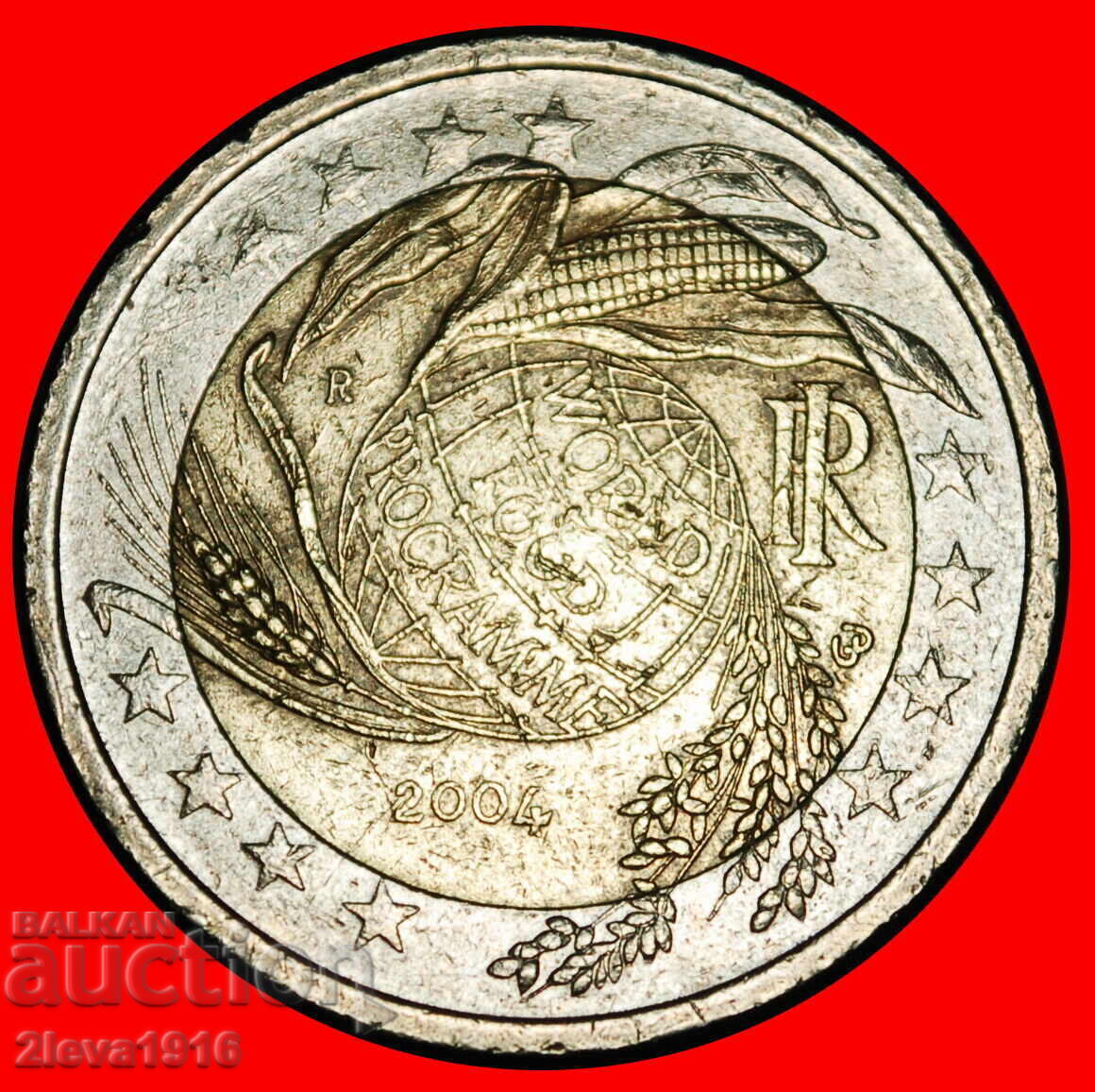 Ⰺ GLOBE: ITALY ★ 2 EUROS 2004R PHALLIC (2002-2006)! RIM r1! Ⰺ GLOBE: ITALY ★ 2 EUROS 2004R PHALLIC (2002-2006)! RIM r1!