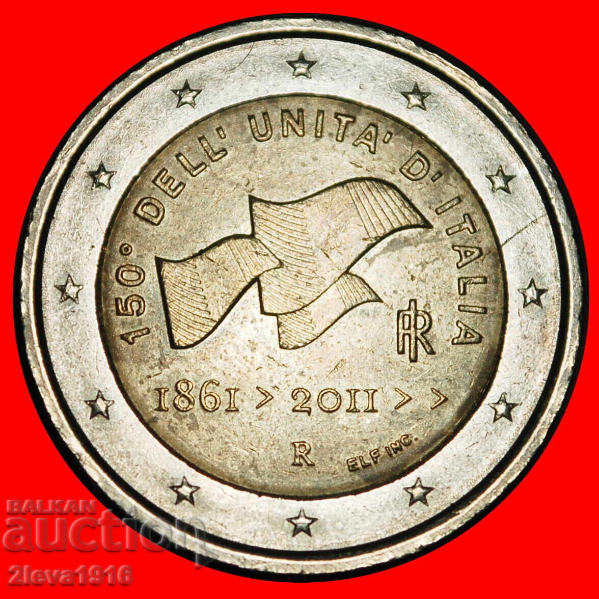 UNIFICAREA 1861:ITALIA★2 EURO 2011R NON-FALIC 2008-2025
