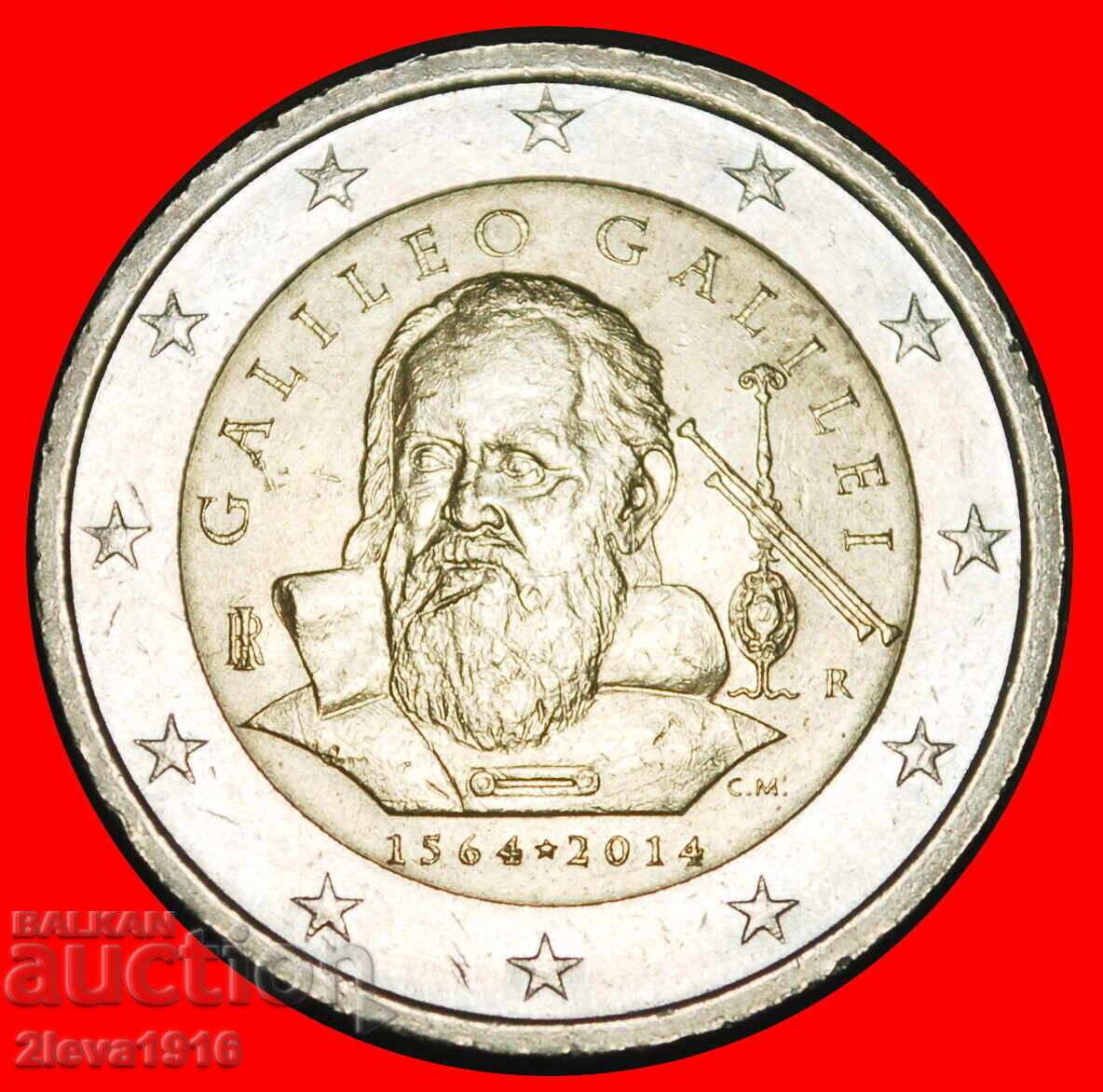 Ⰺ GALILEI 1564-1642:ITALY★2 EURO 2014R NON-PHALLIC 2008-2025 Ⰺ GALILEI 1564-1642:ITALY★2 EURO 2014R NON-PHALLIC 2008-2025