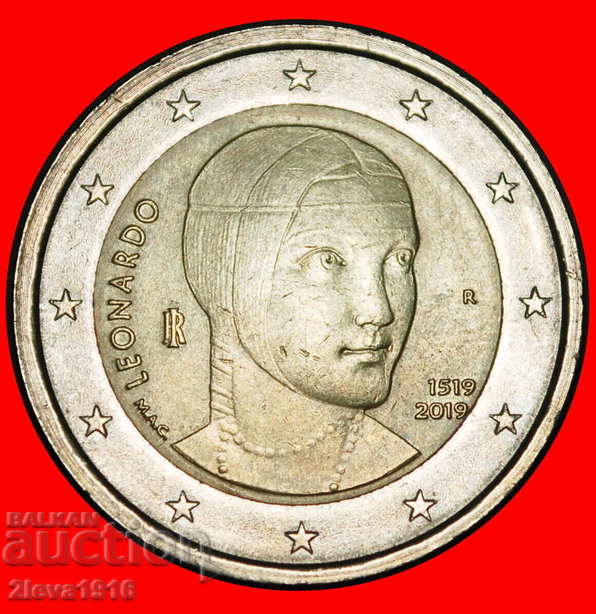 LEONARDO DA VINCI 1452-1519: ITALY★2 EUROS 2019R NON-PHALLIC 2008-2025! LEONARDO DA VINCI 1452-1519: ITALY★2 EUROS 2019R NON-PHALLIC 2008-2025!