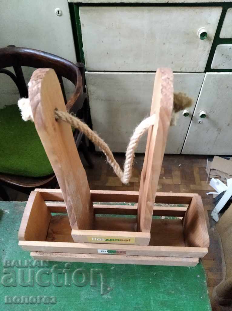 Wooden wine rack with price € 7.70 | 15.06 BGN Wooden wine rack with price € 7.70 | 15.06 BGN