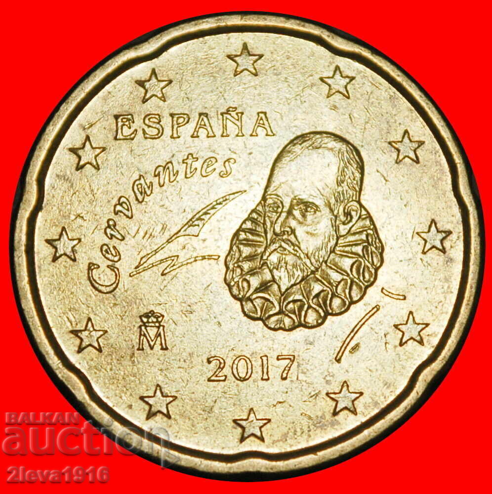 Ⰺ NORDIC GOLD (1999-2026): SPAIN ★ 20 EURO CENTS 2017 D I1! Ⰺ NORDIC GOLD (1999-2026): SPAIN ★ 20 EURO CENTS 2017 D I1!