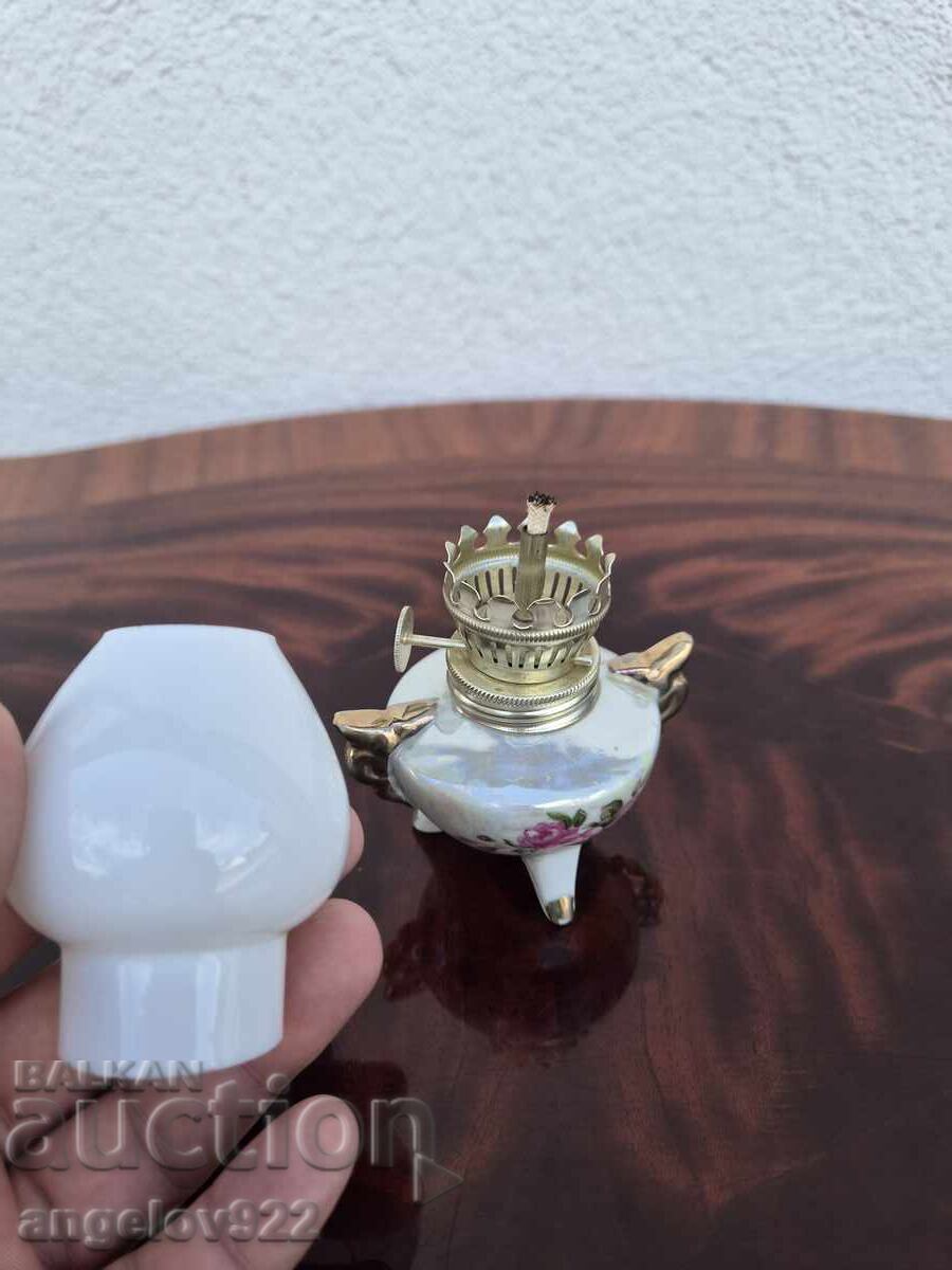 Lampă de gaz din porțelan, frumoasă!!! - 6 Lampă de gaz din porțelan, frumoasă!!! - 6