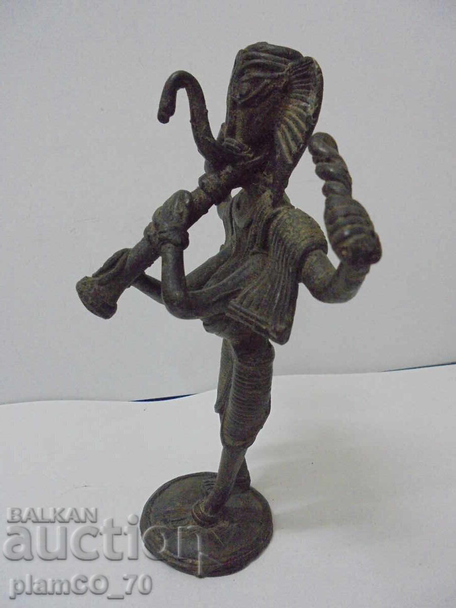 Livrarea №*8690 Veche figurină din metal / bronz reprezentându-l pe zeul Ganesha Livrarea №*8690 Veche figurină din metal / bronz reprezentându-l pe zeul Ganesha