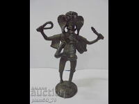 №*8690 Veche figurină din metal / bronz reprezentându-l pe zeul Ganesha