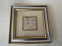 Raritate: Basorelief pe placă de argint 925, Alliani, Italia