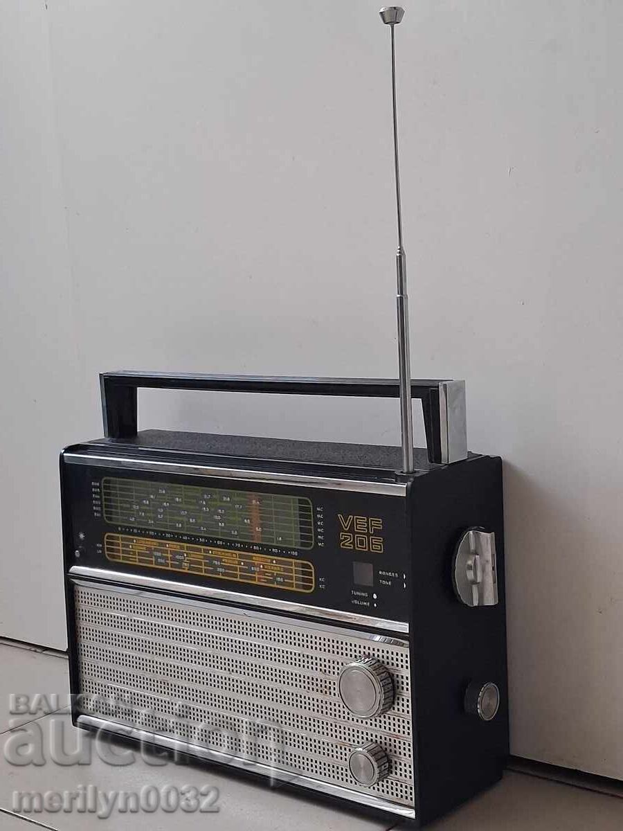 Δημοπρασία Τρανζίστορ Soc "VEF-206", ραδιόφωνο, ραδιόφωνο, κεραία Δημοπρασία Τρανζίστορ Soc "VEF-206", ραδιόφωνο, ραδιόφωνο, κεραία