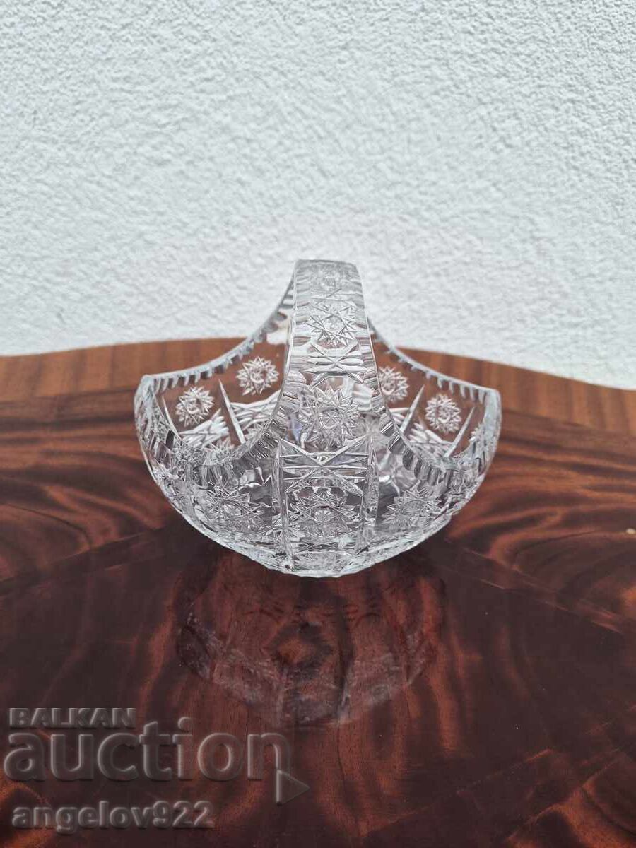Bombonieră masivă din sticlă cristal!!!