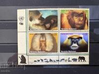 ONU Viena - Animale pe cale de dispariție - Primate (2007) MNH