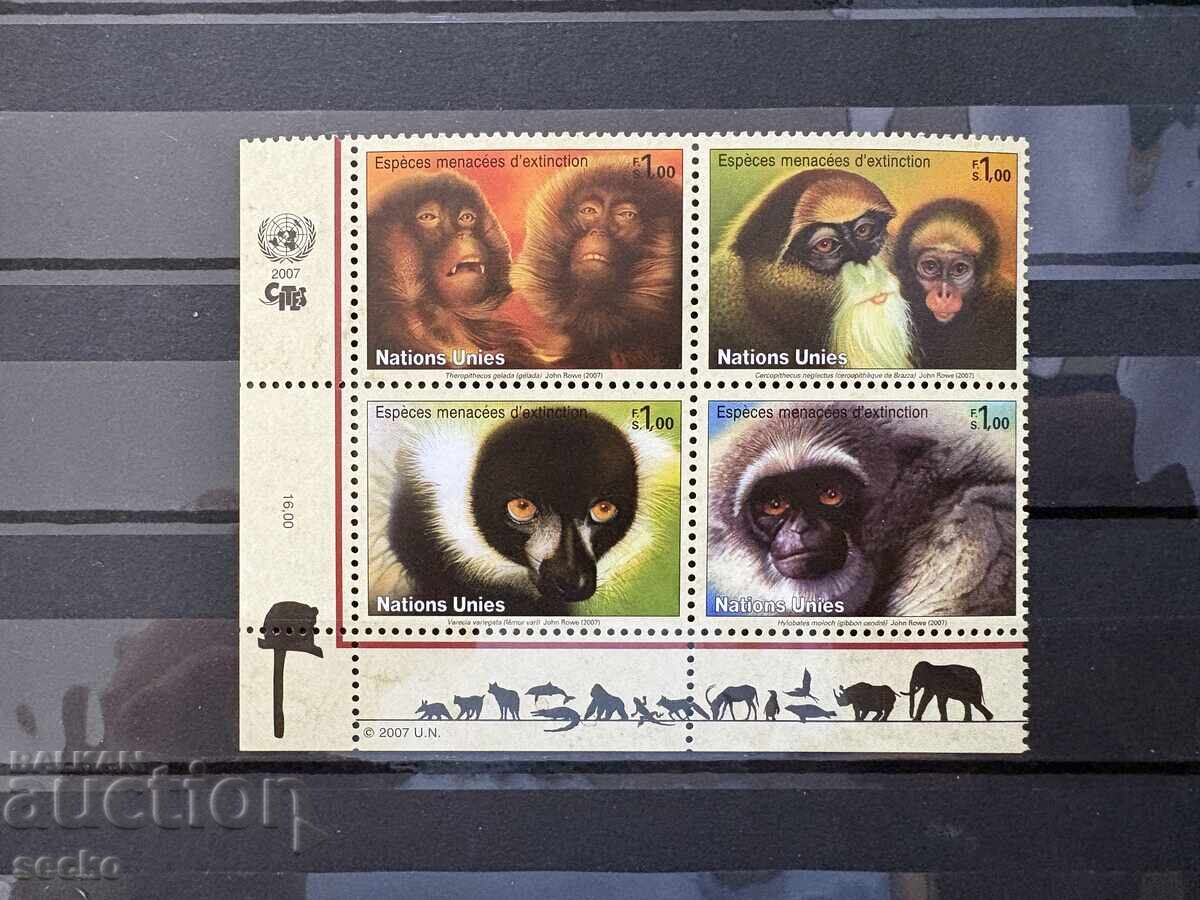 ООН Женева - Застрашени видове (2007) MNH