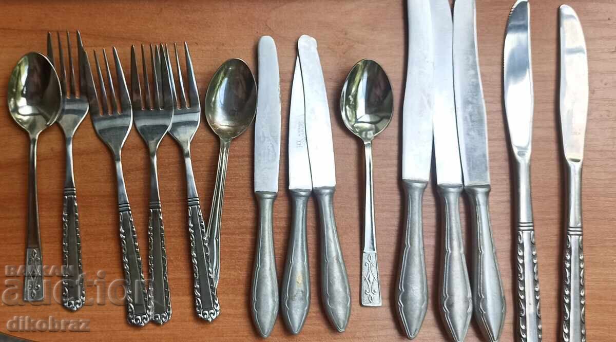 Cutlery P. Denev and others. Over 40 pieces from 1 €cent with price € 0.01 | 0.02 BGN