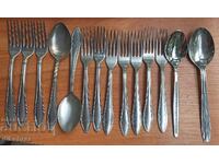 Cutlery P. Denev and others. Over 40 pieces from 1 €cent