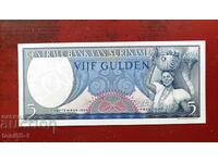 Suriname 5 Gulden 1963 UNC