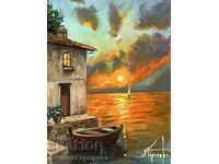 Denitsa Garelova painting 30/40 "Summer Reflection"