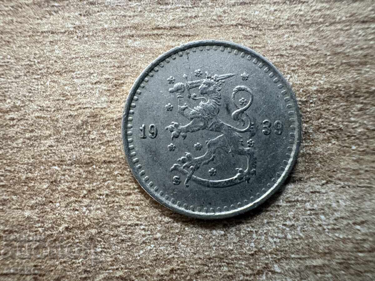 Финландия - 25 пенита (1939) с цена 0.40 €