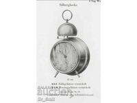 Ceas deșteptător mecanic german antic Junghans Silberglocke
