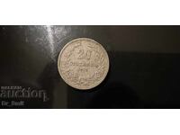 20 stotinki 1912 g. – Tsarstvo Bŭlgariya – Tsar Ferdinand I