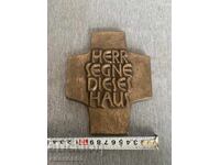 Bronze cross for home blessing