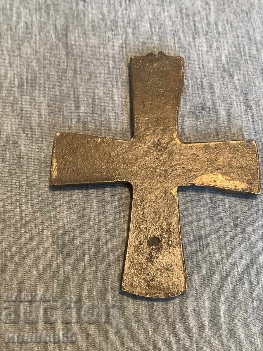 Old bronze crucifix cross - 5 Old bronze crucifix cross - 5