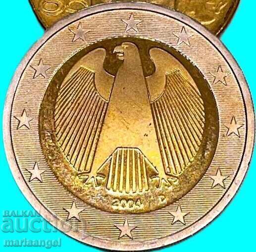 2 евро 2004 D Германия