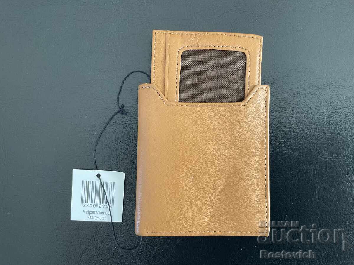 Portofelul din piele pentru carduri (mini portofel / etui pentru carduri) «HEMA Portofelul din piele pentru carduri (mini portofel / etui pentru carduri) «HEMA