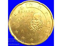 20 евро цента 2008 Испания месинг - качество