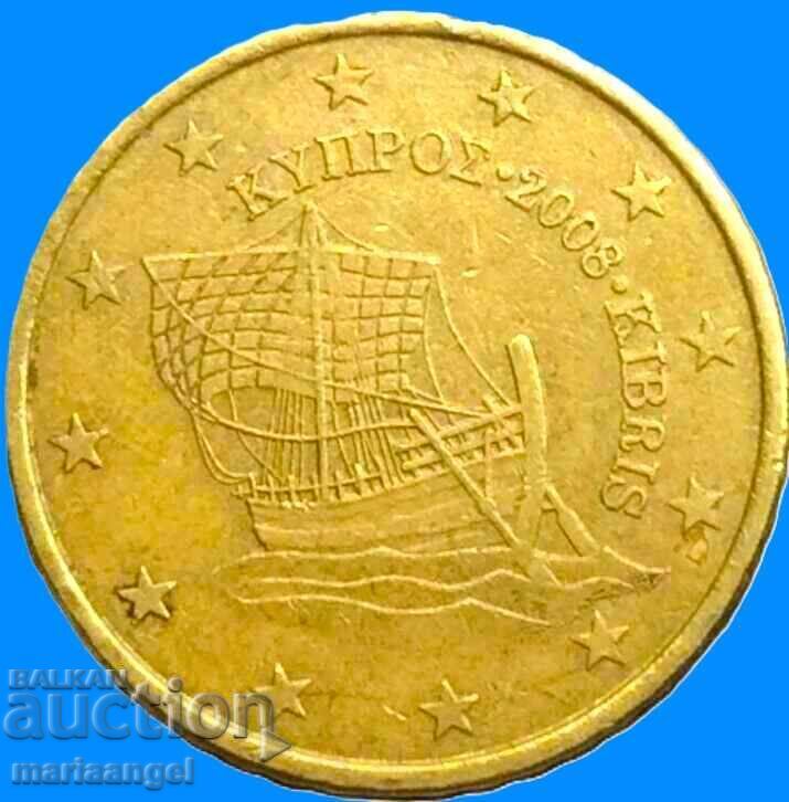 50 λεπτά ευρώ 2008 Κύπρος