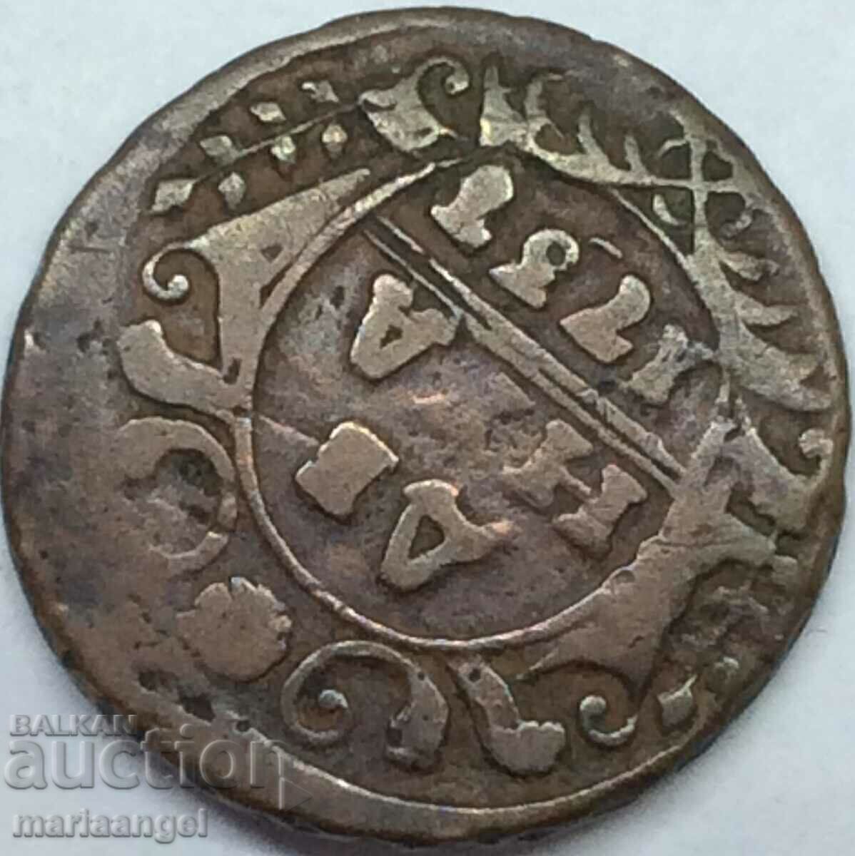 Denga 1737 Russia Empress Anna Ioannovna 7.11g Copper - 5